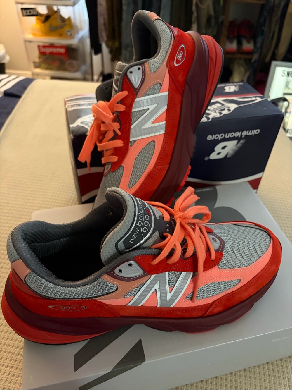 New Balance 990v6 Super Red size 10 men’s